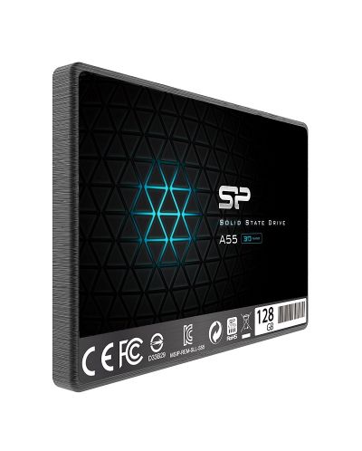 SSD памет Silicon Power - Ace A55, 128GB, 2.5'', SATA III - 2