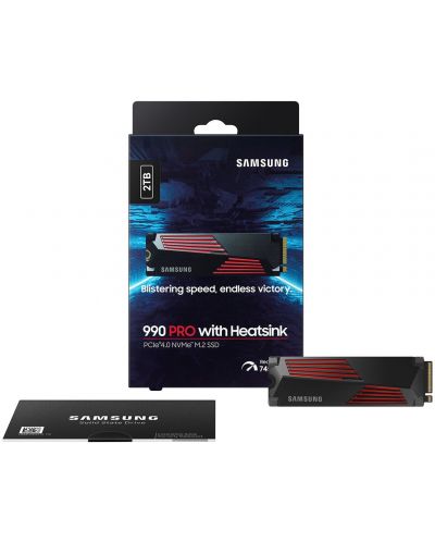 SSD памет Samsung - 990 PRO, 2TB, M.2, PCIe - 4