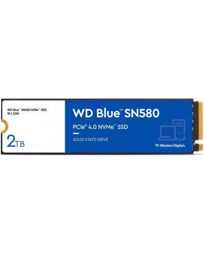 SSD памет Western Digital - Blue SN580, 2TB, M.2, PCIe - 1
