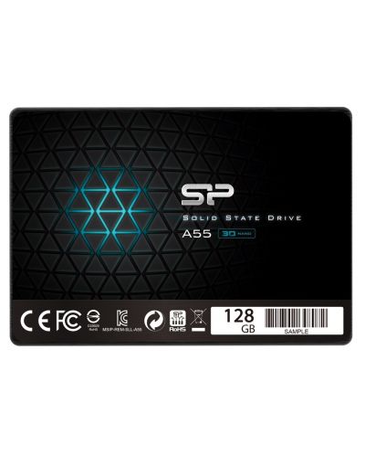SSD памет Silicon Power - Ace A55, 128GB, 2.5'', SATA III - 1