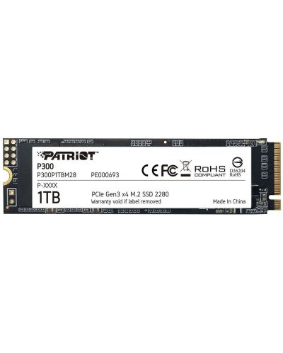 SSD памет Patriot - P300, 1TB, M.2, PCIe - 1