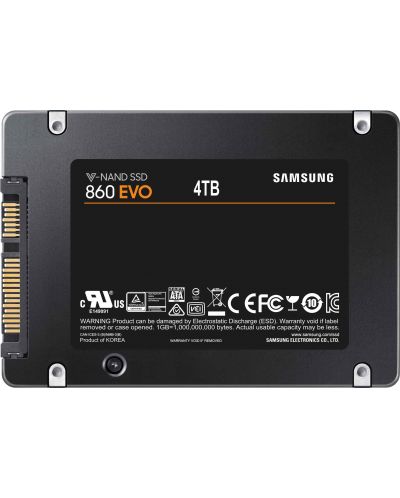 SSD памет Samsung - 860 EVO, 4TB, 2.5'', SATA III - 2