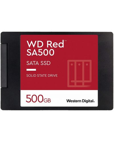 SSD памет Western Digital - Red SA500, 500GB, 2.5 '', SATA III - 1