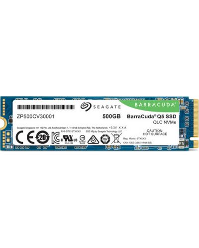 SSD памет Seagate - BarraCuda Q5, 500GB, M.2, PCIe - 2