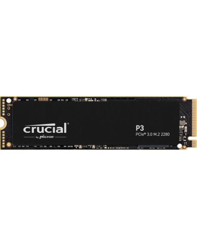 SSD памет Crucial - P3, 500GB, M.2, PCIe - 1