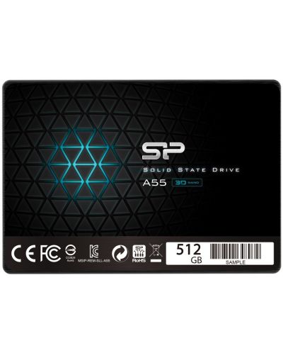 SSD памет Silicon Power - Ace A55, 512GB, 2.5'', SATA III - 1