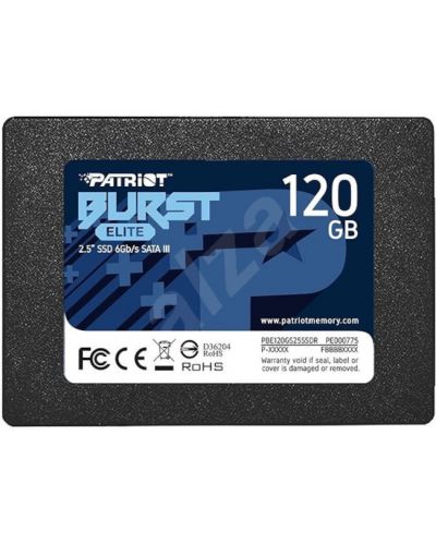 SSD памет Patriot - Burst Elite, 120GB, 2.5'', SATA III - 1