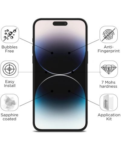 Стъклен протектор Mobile Origin - Sapphire, iPhone 14 Plus/13 Pro Max - 3
