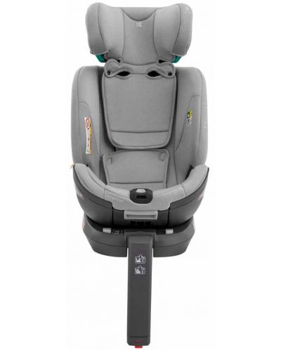 Столче за кола KikkaBoo - i-Conic, i-Size, 40-150 cm, Light Grey - 4