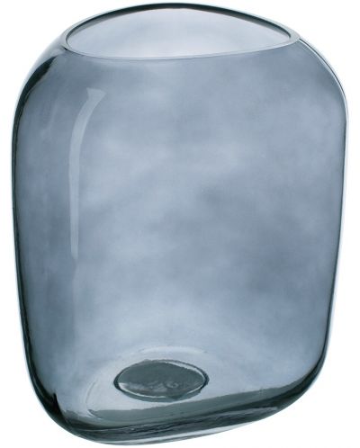 Стъклена ваза ADS - Тъмносиня, 17 x 15 x 20 cm - 3
