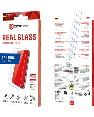 Стъклен протектор Displex - Real Glass 2D, Samsung S24 - 3