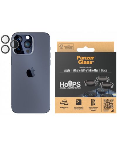 Протектор за камера PanzerGlass - Hoops, iPhone 15 Pro/15 Pro Max - 1