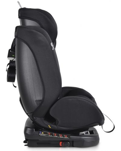 Столче за кола Moni - Serengeti, 0-36 kg, с Isofix, черно - 5