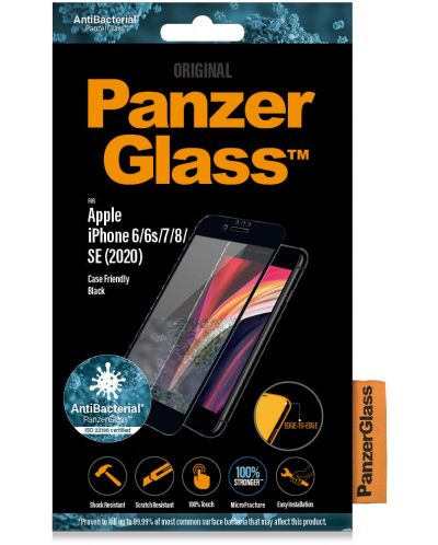 Стъклен протектор PanzerGlass - CaseFriend, iPhone SE 2020/7/8/6/6s - 2