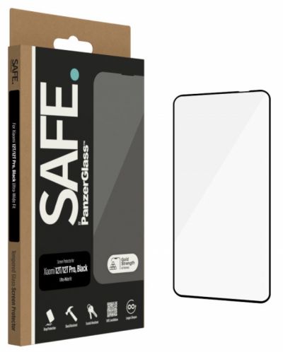 Стъклен протектор Safe - UWF, Xiaomi 12T/12T Pro, черен - 3