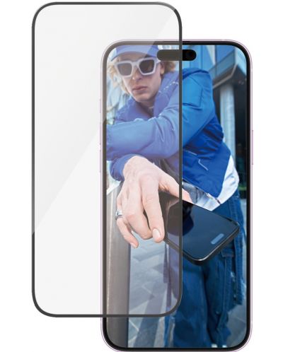 Стъклен протектор PanzerGlass - Ultra-Wide Fit, iPhone 16 Plus/15 Plus - 3