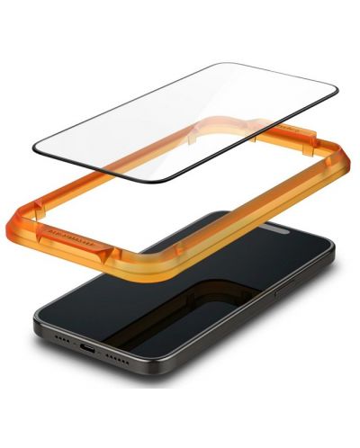 Стъклени протектори Spigen - tR AlignMaster, iPhone 15 Pro, 2 броя - 2