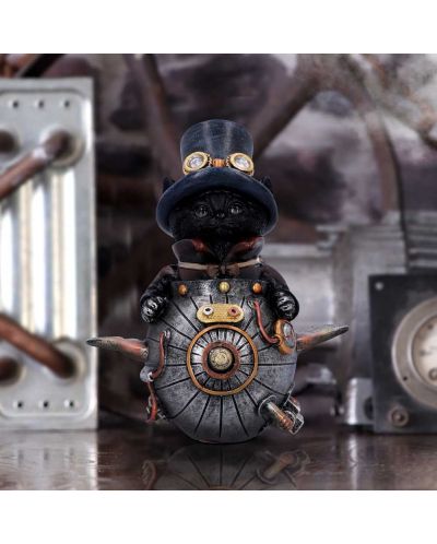 Статуетка Nemesis Now Adult: Steampunk - Feline Invention, 14 cm - 7