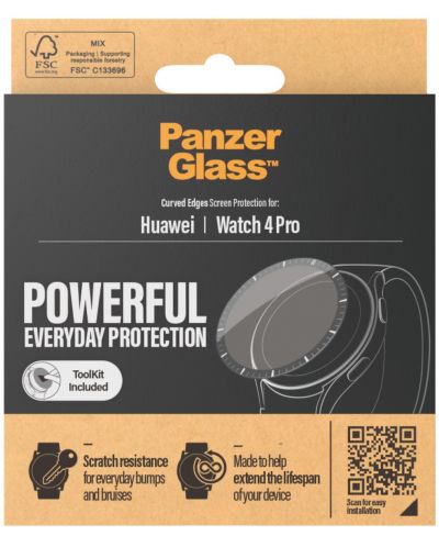 Стъклен протектор за часовник PanzerGlass - Huawei Watch 4 Pro - 3