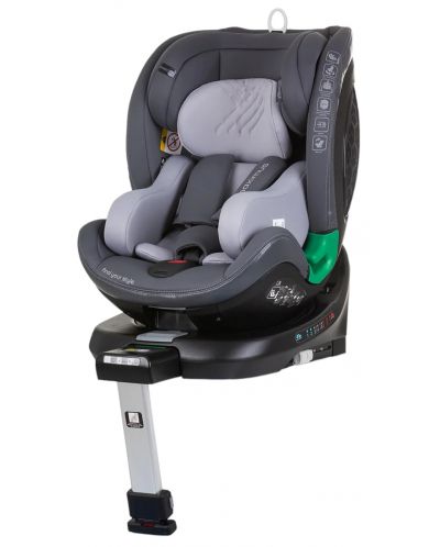 Столче за кола Chipolino - Максимус, 360°, I-Size, IsoFix, 40-150 cm, гранит - 1