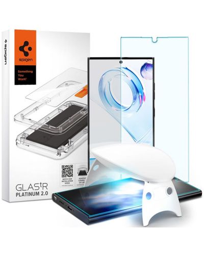 Стъклен протектор Spigen - Glas.tR Platinum UV Light, Galaxy S23 Ultra - 1