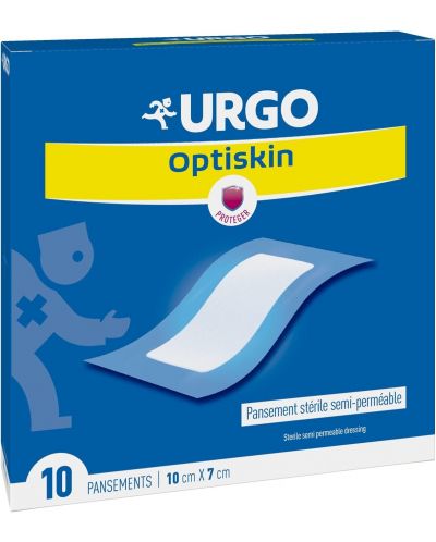 Optiskin Стерилни пластири, 10 x 7 cm, 10 броя, Urgo - 1