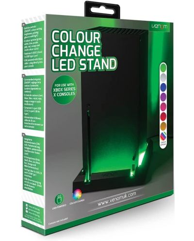 Стойка за конзола Venom Multi-Colour LED Stand (Xbox Series X) - 8