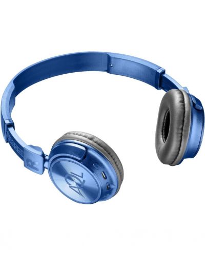 Безжични слушалки с микрофон AQL - Helios, сини - 3