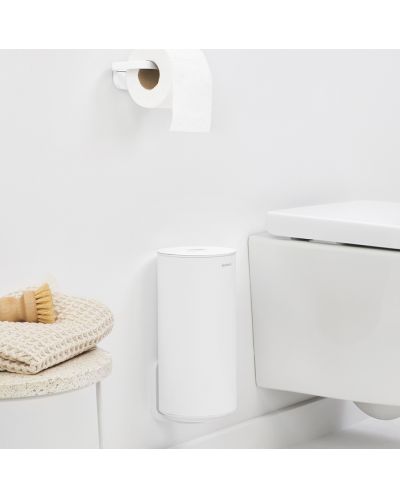 Стойка за резервна тоалетна хартия Brabantia - MindSet, Mineral Fresh White - 7