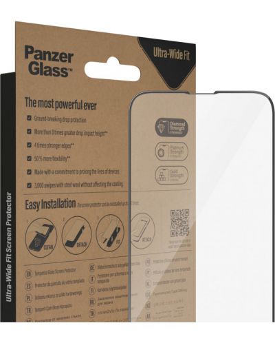 Стъклен протектор PanzerGlass - AntiBact UWF, iPhone 14/13/13 Pro - 6