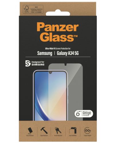 Стъклен протектор PanzerGlass - UWF, Galaxy A34 5G - 4