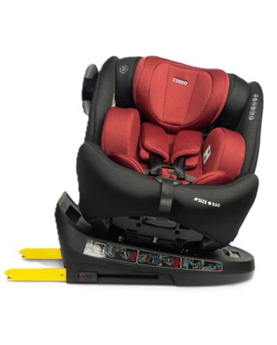 Столче за кола Caretero - Commo, IsoFix, i-Size, 40-150 cm, Burgundy - 9