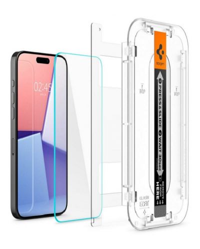 Стъклени протектори Spigen - tR EZ Fit, iPhone 15, 2 броя - 2
