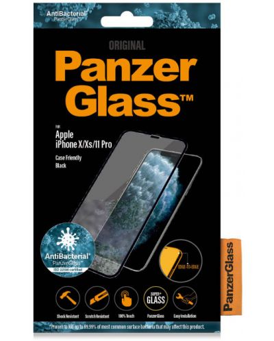 Стъклен протектор PanzerGlass - iPhone X/XS/11 Pro, CF - 2