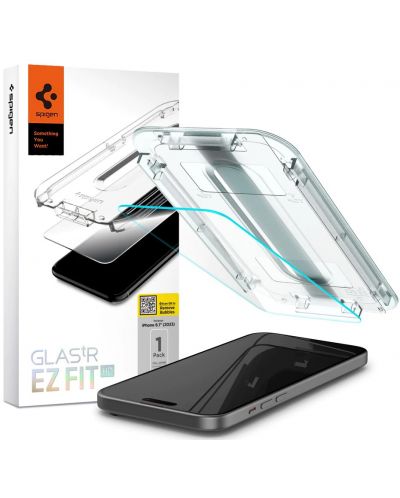 Стъклен протектор Spigen - Glas.tR EZ Fit HD, iPhone 15 - 1