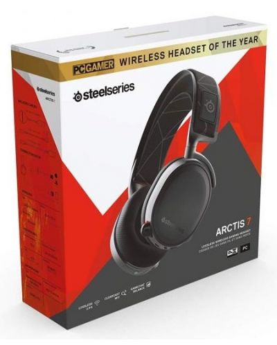 Гейминг слушалки SteelSeries - Arctis 7 2019 Edition, черни - 6