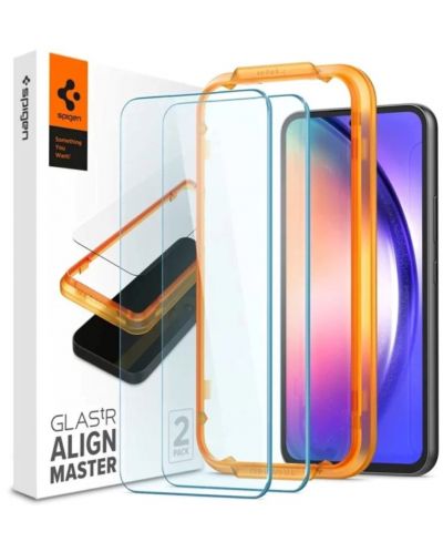 Стъклени протектори Spigen - Glas.tR Align Master, Galaxy A54, 2 броя - 1