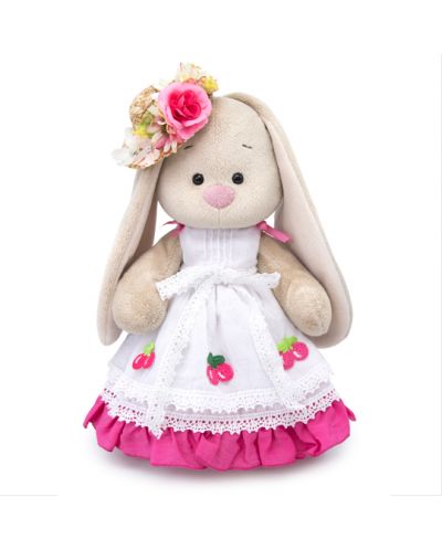 Плюшена играчка Budi Basa - Зайка Ми, с рокличка на черешки, 25 cm - 1