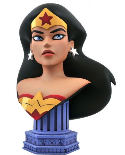 Статуетка бюст Diamond Select DC Comics: Justice League - Wonder Woman (Legends in 3D), 25 cm - 1