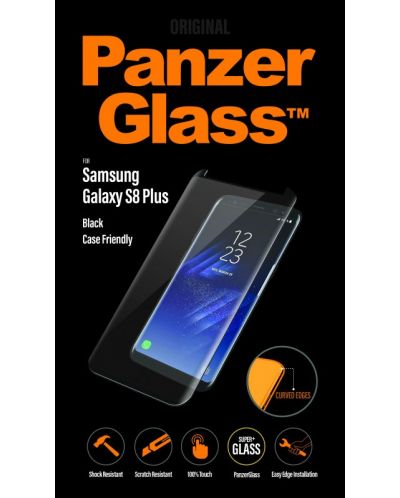 Стъклен протектор PanzerGlass - CaseFrienfly, Galaxy S8 Plus - 2
