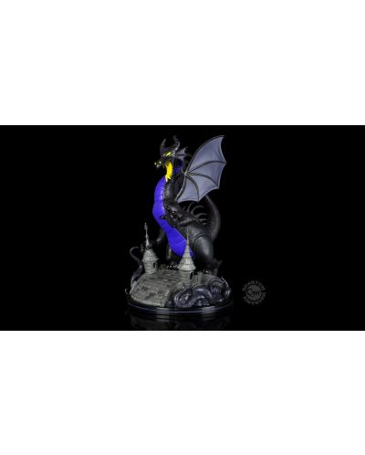 Статуетка Quantum Mechanix Disney: Villains - The Maleficent Dragon (Q-Fig Max Elite), 22 cm - 6