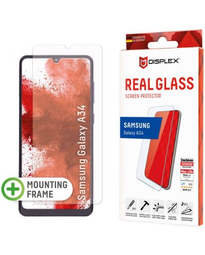 Стъклен протектор Displex - Real 2D, Samsung A34 5G - 1