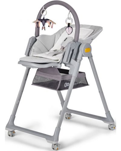 Столче за хранене KinderKraft Lastree сиво - 3