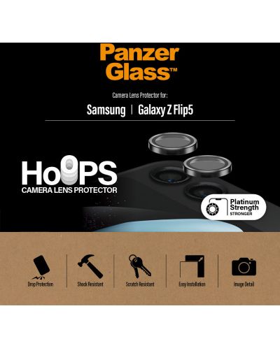 Стъклен протектор за камера PanzerGlass - Hoops, Galaxy Z Flip 5 - 4