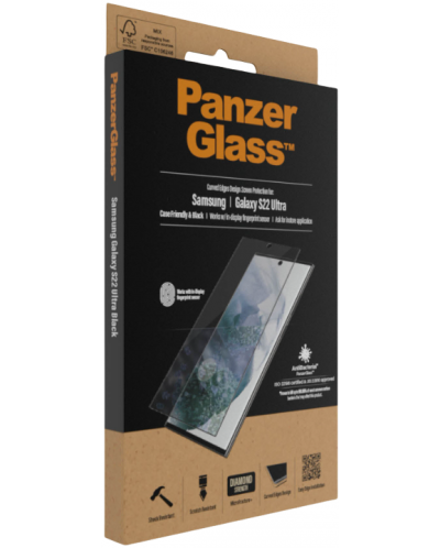 Стъклен протектор PanzerGlass - AntiBact CaseFriend, Galaxy S22 Ultra - 5