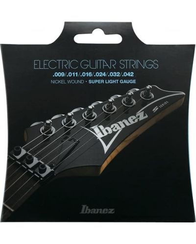 Струни за електрическа китара Ibanez - IEGS6, 9-42, сребристи - 2
