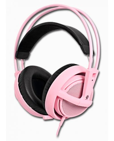 Гейминг слушалки SteelSeries - Siberia V2, розови