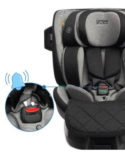 Столче за кола Caretero - Turox, i-Size, IsoFix, 40-150 cm, Khaki - 9