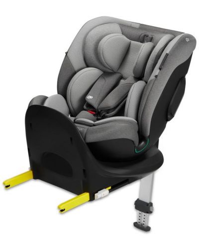 Столче за кола KinderKraft - I-Fix 360°, i-Size, 40-150 cm, Cool Grey - 1