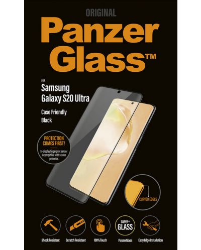 Стъклен протектор PanzerGlass - Case Friendly, Galaxy S20 Ultra - 3
